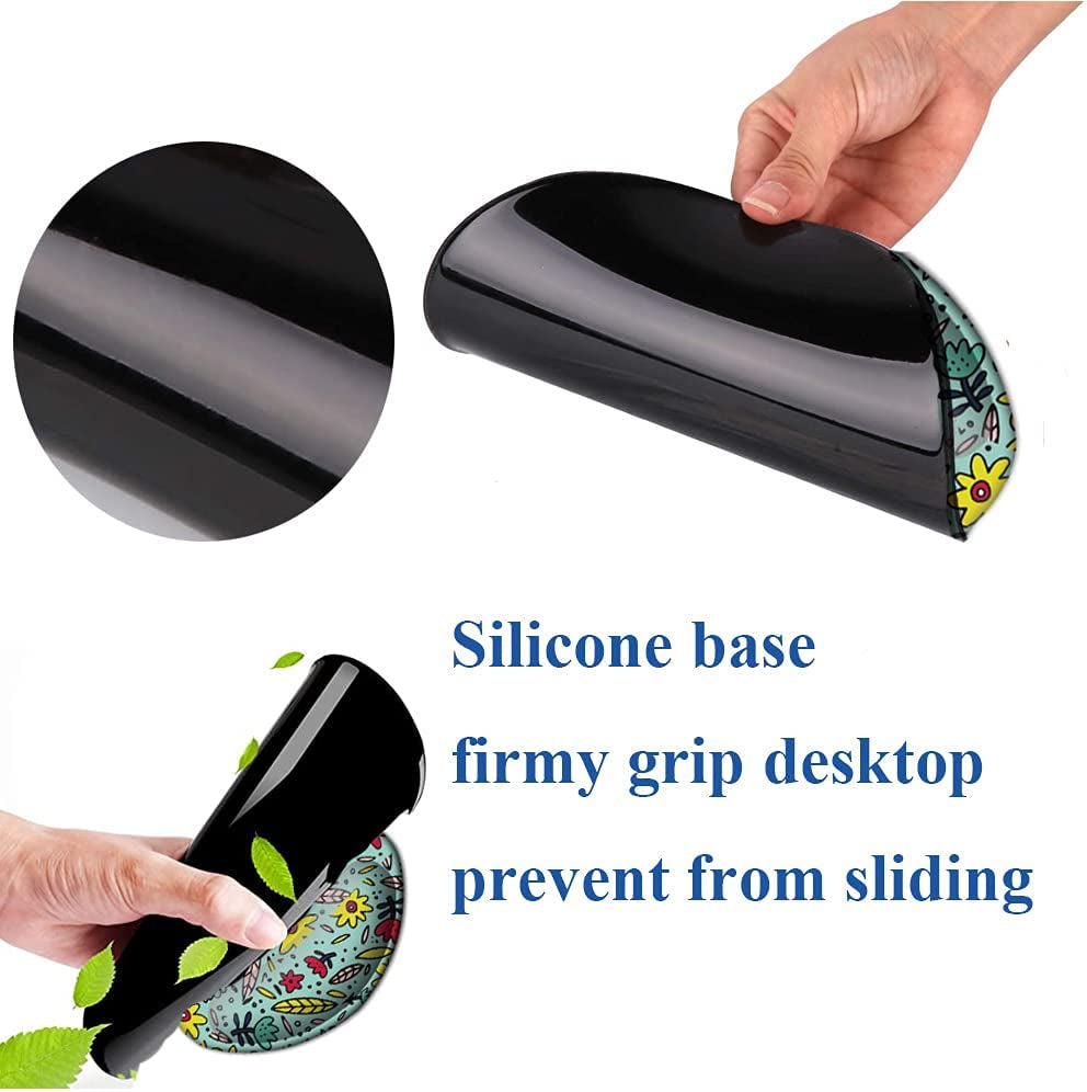 Ergonomic Wrist Rest Support, Gaming Mouse Pad 8.7 X 7.5 Inches for Computer, Laptop, Home, Office (Marble Golden Blue)